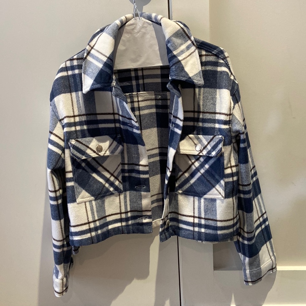 Cropped Plaid Shacket